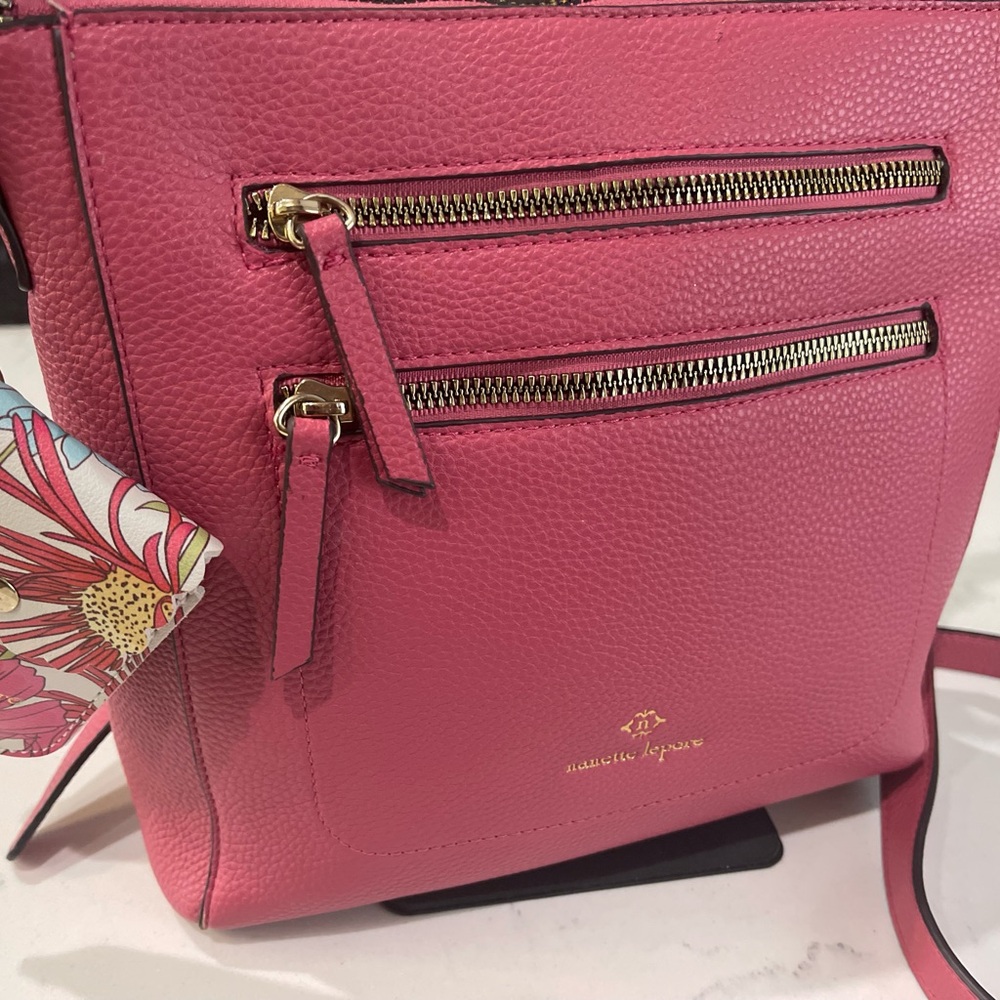 Nanette Lepore Vibrant Pink Crossbody Bag